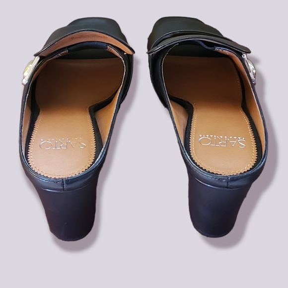 Franko Sarto Open Toe Mules - Black - 7M - Picture 6 of 10